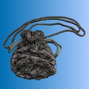 Vintage 90s Beaded Pouch Purse